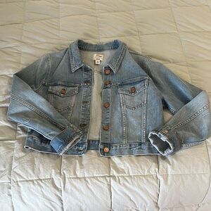 JCrew cropped denim jacket